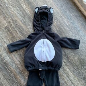 Baby Toddler Skunk Halloween Costume - black and white, warm, 12 months, Carters